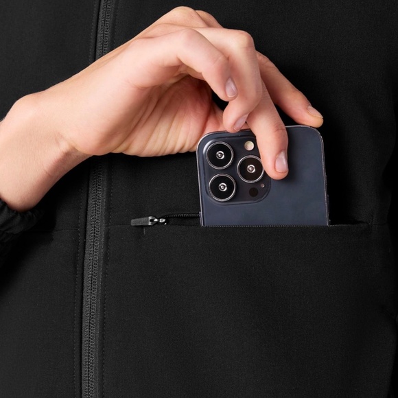 Women's Figs Black Sydney Scrub Jacket XXL - Picture 12 of 16